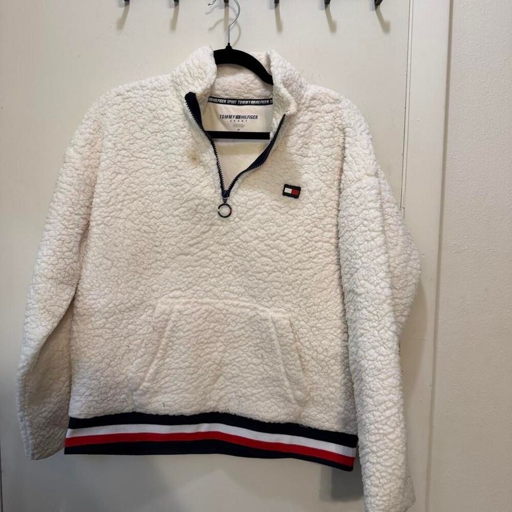 Tommy-hilfiger Women's White and Cream Sweatshirt